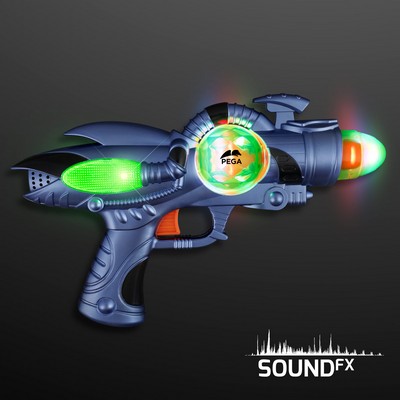 Space Sounds Light Up Gun Toy - PRINTED